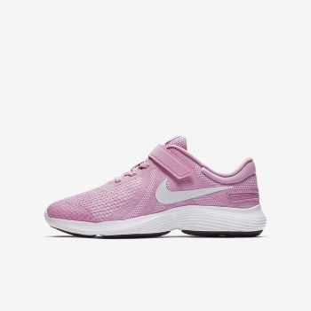 Nike Revolution 4 FlyEase 4E - Løbesko - Pink/Hvide | DK-94133